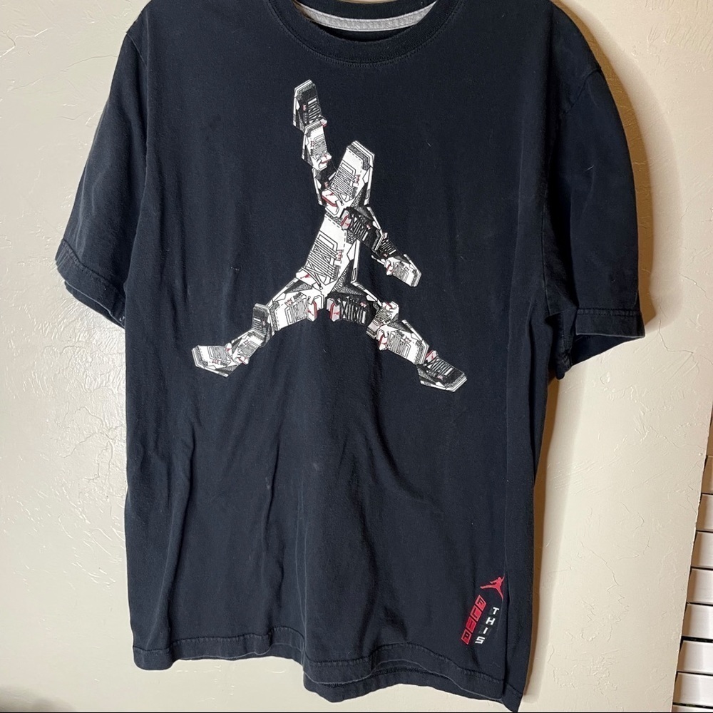 Nike Air Jordan Black "FLIP THIS" Graphic Tee‎ XL